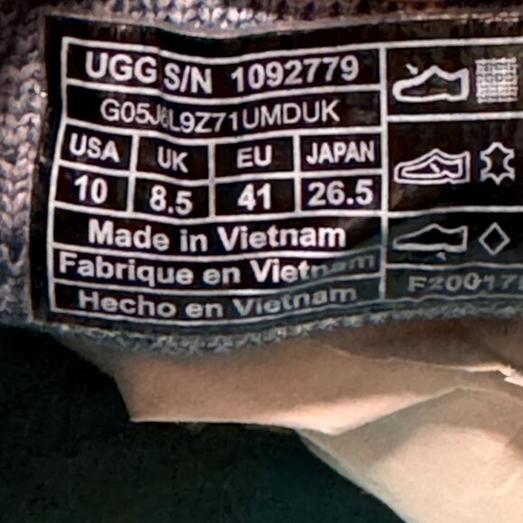 UGG Sammy Knit Slip-on Sneakers Womens 10 Heather Blue Comfort Loafers 1092779 - Picture 5 of 15